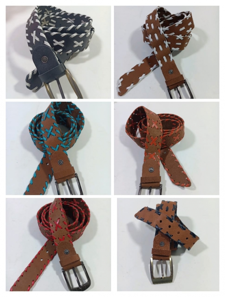 Leather belt